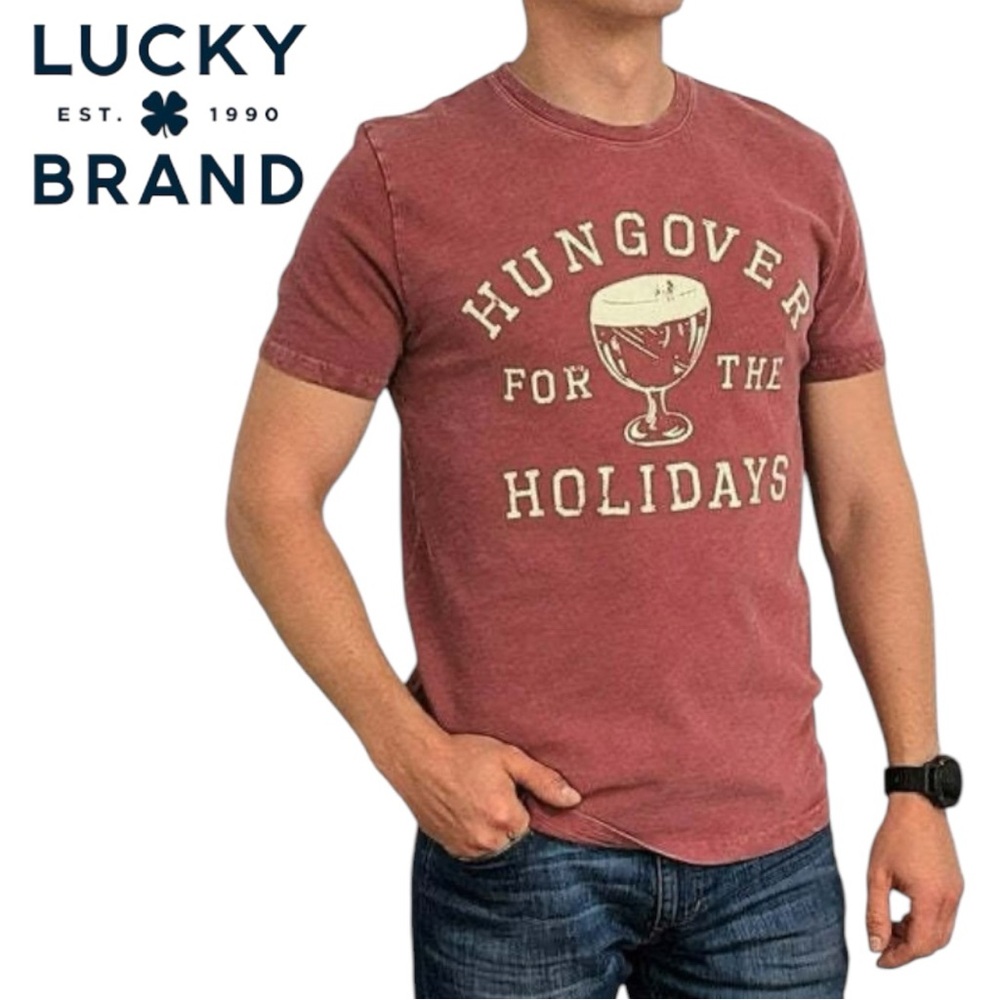 NWT Lucky Brand Hungover for the Holidays T-Shirt
